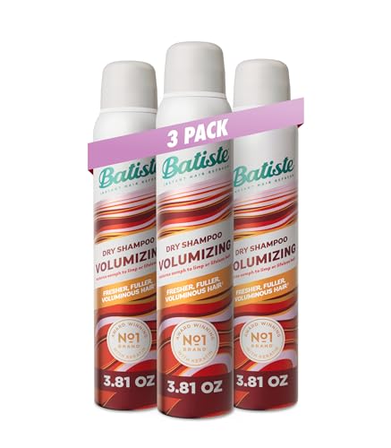 Batiste Dry Shampoo Oil-Absorbing Hair Refresh Volumizing Formula Adds Texture & Body 3.81 oz 3-Pack