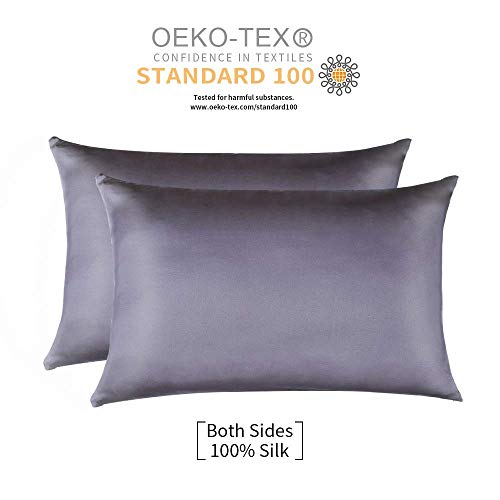 Jocoku 100% Mulberry Silk Pillowcases Set of 2 for Hair and Skin