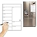 Tygodniowy planer tablicy Tygodniowa tablica do planowania Uwaga Whiteboard Tygodniowy planista Tablica magnetyczna do lodówki Papier do tablicy vk0012_2