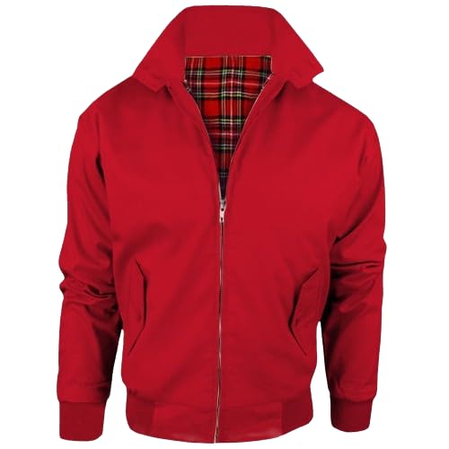 Veste bomber classique homme avec doublure tartan isolante anti-vent