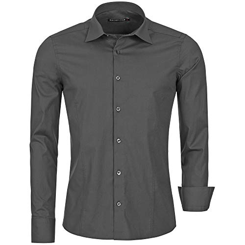 Redbridge Camisa Informal Ajustada para Hombre, Slim fit Cover
