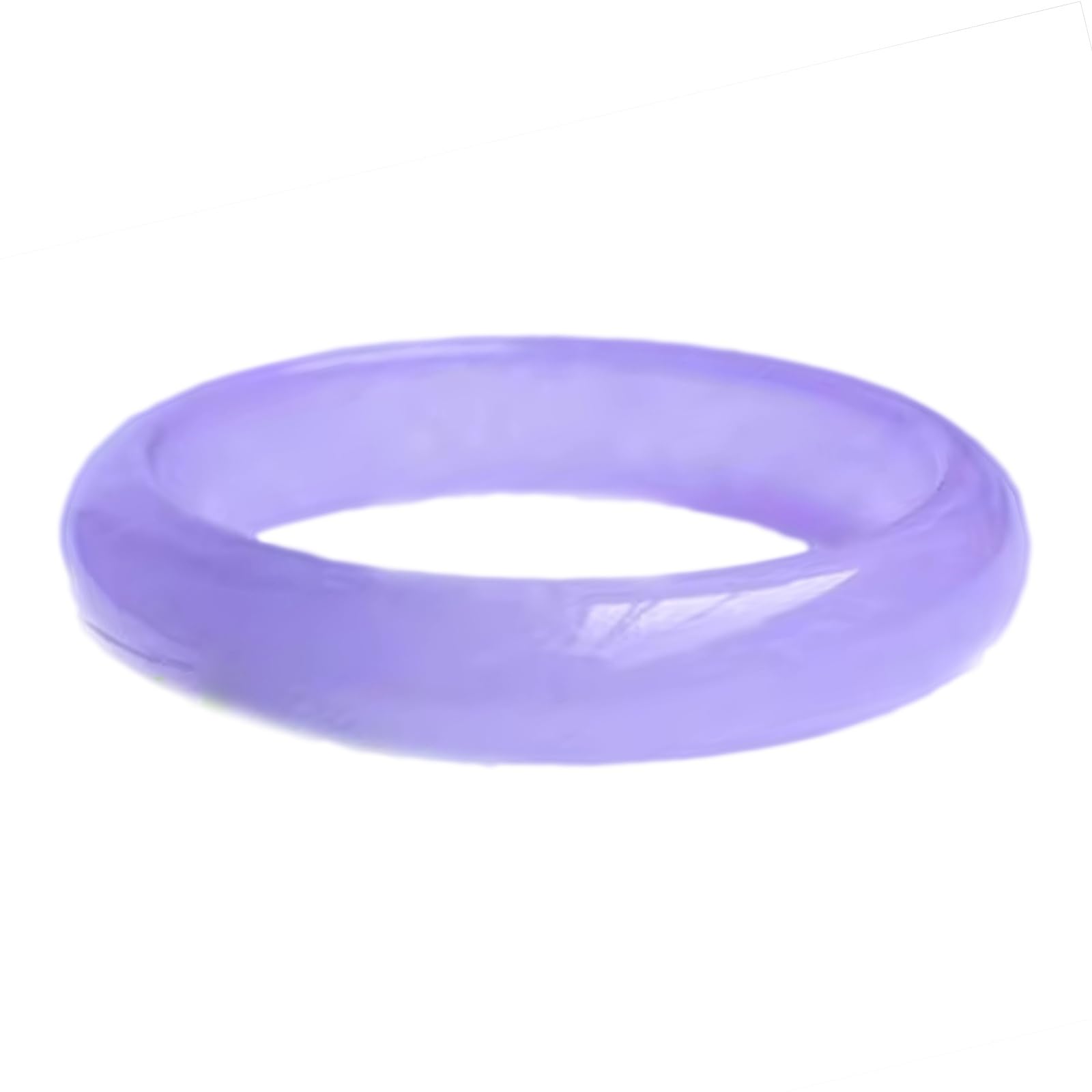 Bracelet jonc en jade lavande de prestige rétro violet