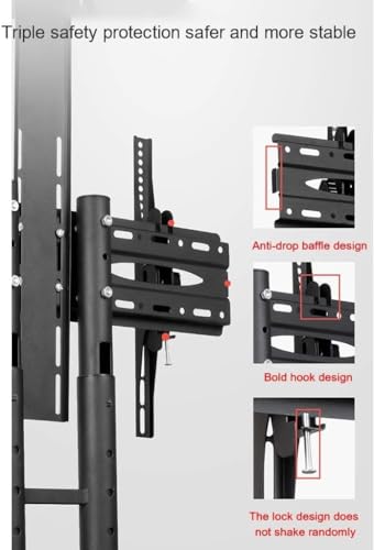 Soporte móvil para TV con ruedas para pantallas de 32 a 70 pulgadas miniatura 5