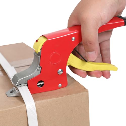CHANGLKJ Soudeuse Électrique pour Feuillards en PP, Machine d'emballage Manuelle avec Transformateur Mobile Et Voyant Lumineux, Tête Chauffante Durable Et Chauffage Rapide, pour La Fermeture
