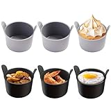 Auflaufförmchen für Luftfritteuse, Silikon-Luftfritteusen-Formen, 6 Stück, Luftfritteuse, Eierpochierer, Lebensmittelqualität, Silikonform für Luftfritteuse, Yorkshire Pudding-Tablett, pochierte