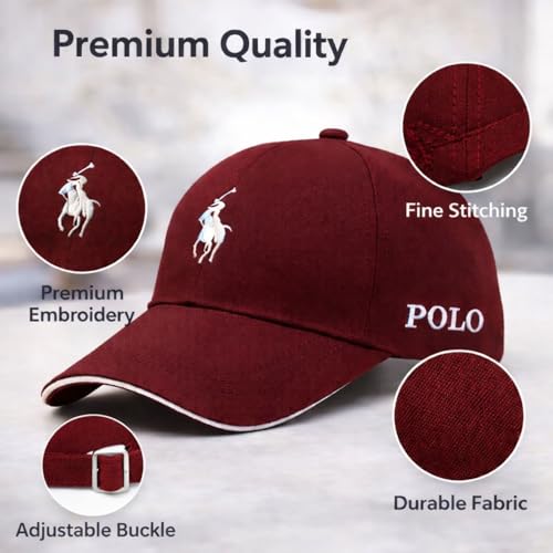 Image of Baseball Cap for Men Original Adjustable Unisex Cap, Mens Caps Stylish, All Sports Type Caps or Hats, Free Size, UV Protection, Sports Cap for Men's, Outdoor Casual Wear (Pack of 1)