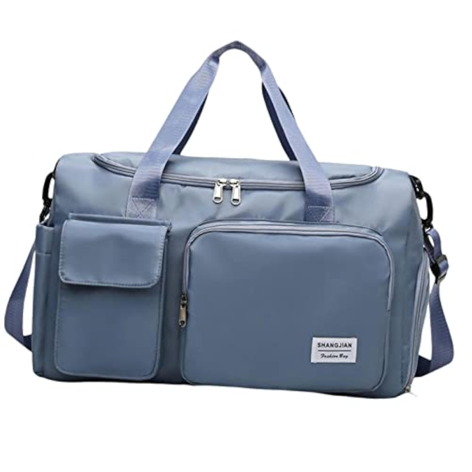 Waterproof Blue Sports Duffel Tote Handbag