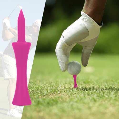 loacuony 100 Pcs 60Mm Golf Tees,Golf Tees Plastic,Pink Castle Golf Tees,Golf Tee,Winter Golf Tees,Pink Tees Golf,Cobra Golf,Driving Range Tees,Pink Castle Tees,Pink Golf Tees Plastic,Golf Tees Castle - Image 6