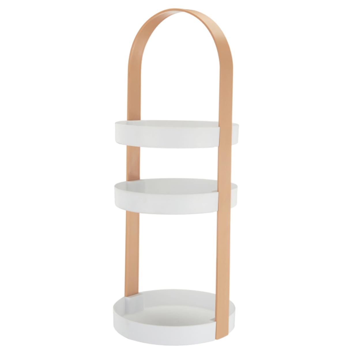 Mipcase Organizzatore Struttura Semplice da Bagno per Cosmetici a 3 Strati e Salvaspazio in Abs e Portata Resistente, per Desktop in Bagno