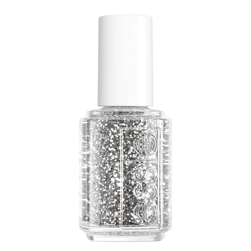 Essie Glitzernagellack für schillernde Fingernägel, 278 set in stones, Glitzer/Silber, 13,5 ml
