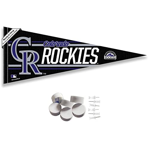 Bannière Colorado Rockies haut de gamme et punaises robustes assorties