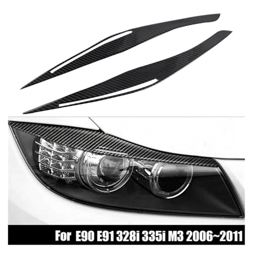 Sourcils de phare carbone E90 E91 pose facile sans outils 2006-2011 - 6