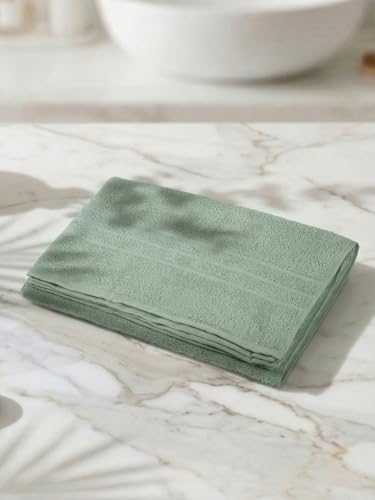Image of Monte Carlo Essential 100% Cotton Bath Towel | 380 GSM Lightweight & Quick Dry | Soft Absorbent Compact Towel 60x120 cm | Bathroom Towel for Gym, Travel & Daily Use (Jazz) | Candied Ginger