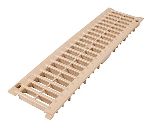 Grille caniveau 0,5m PVC A15 largeur 130 sable GRL77S