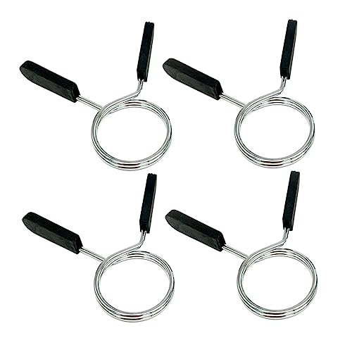 GOOHOCHY 5pcs Fitness Barbell Clips Portable Barbell Collars Convenient Clamps for Gym Home Workouts
