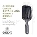 Kent AH6G Airhedz Cushion Paddle Brush - Scalp Massager and Detangler Brush - The Hair Brush for Thick Hair - Scalp Massager and Growth Stimulator - Hair Detangler and Curly Hair Brush