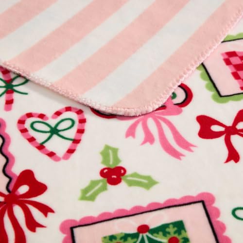 Image of Betsey Johnson - Holiday Throw Blanket, Soft Blanket for Couch or Bed 50x70 | Reversible, Ultra-Soft Feel, Lightweight Warmth, Cozy Construction, Easy Care, Machine Washable