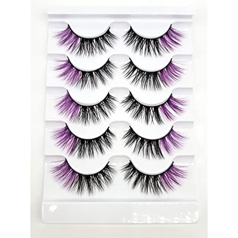 MISSLADY 16mm 5 Pairs Pack 3D Faux Mink Eyelashes Cover