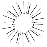 Gatuida 10 Stück Professionelle Wanduhrzeiger aus Metall Präzise Selbstgemacht Uhrenzeiger Ersatzzeiger Kompatibel für Wanduhren Schwarz Uhrzeiger Zubehör für Uhrreparatur