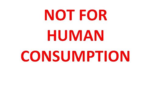 Max 5280 Red Not For Human Consumption - Self Inking Stamp - 28 X 28Mm Ink