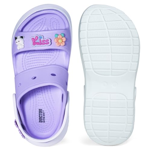 Image of DOCTOR EXTRA SOFT Women's Classic & Premium Casual Clogs /Sandals with Cute Charms for Adult | Comfortable & LightWeight| Stylish & Anti-Skid | Waterproof Everyday Cushion Slippers Girls /Ladies D-554