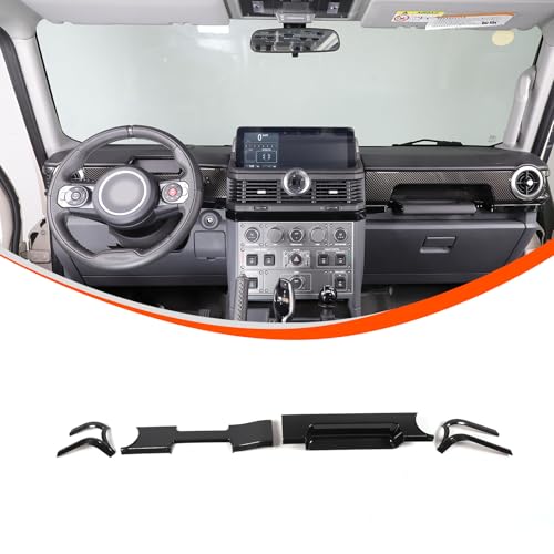 Qiosreui Dashboard Panel Cover Trim for INEOS Grenadier 2020-2025 Accessories Central Control Dash Panel Air Vent Outlet Cover Trim Frame Center Console Molding Panel Cover Sticker ABS (Carbon Fiber)