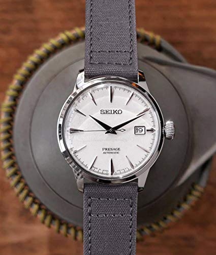 Image of Ritche Christmas Gift Canvas Vintage Quick Release Watch Band 18mm 20mm 22mm 24mm Replacement Watch Straps for Men Women, White Elephant Gifts, Stocking Stuffers for Men, Father's Day gifts