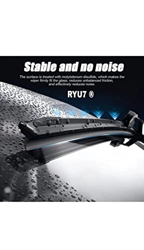 Image of Aerodynamic Design Frameless Wiper Blades Compatible with Indica V2, Size-24 inch 16 inch (Pack of 2)