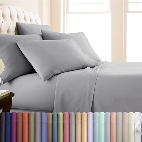 Southshore Essentials - �N�у}�C�N���t�@�C�o�[�V�[�c�Z�b�g Twin XL �O���[ 100-6PC-GRY-TWXL