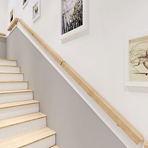 Main courante d'escalier en bois support mural stable pour meuble loft - 7
