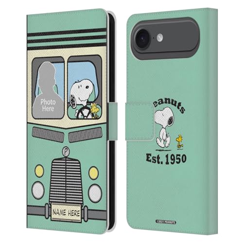 Étui portefeuille iPhone 17 Air Peanuts en cuir personnalisé avec fentes cartes