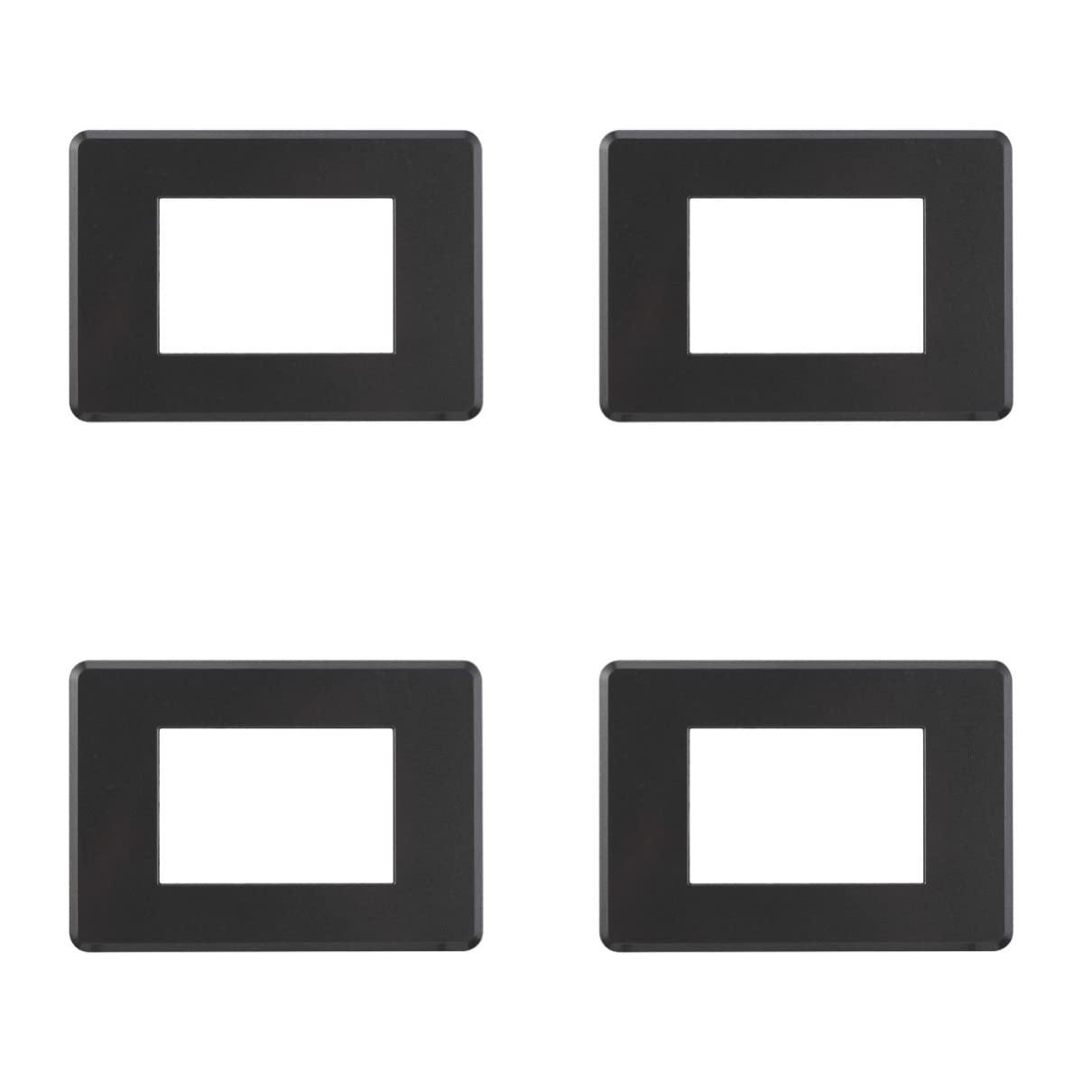  Piatti 4 in 1 Compattivi Compatible con Bticino Axolute Air, Tavolai Slim di Plastiche (3 Posti/Moduli, Grigio Scuro)
