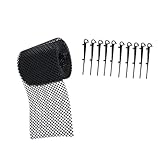 Veemoon Kunststoff Dachrinnen Laubschutz Netz mit Nägeln Verstellbares zum Schutz vor Blättern und...