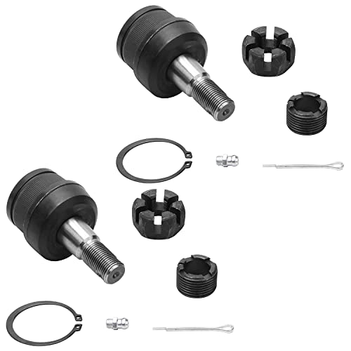 Image of Detroit Axle - Front Upper & Lower Control Arms Kit for 1997-2006 Jeep Wrangler TJ 1998 1999 2000 2001 2002 2003 2004 2005, 4 Upper & Lower Control Arms, 4 Upper & Lower Ball Joints Replacement