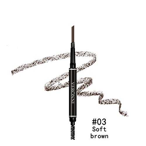 3 in 1 Automatic Eyebrow powder&Eyebrow brush &Automatic Eyebrow pencil with a refill pencil Professional 3D Eyebrow Cosmetic Makeup Tool Waterproof &Long-lasting (1)