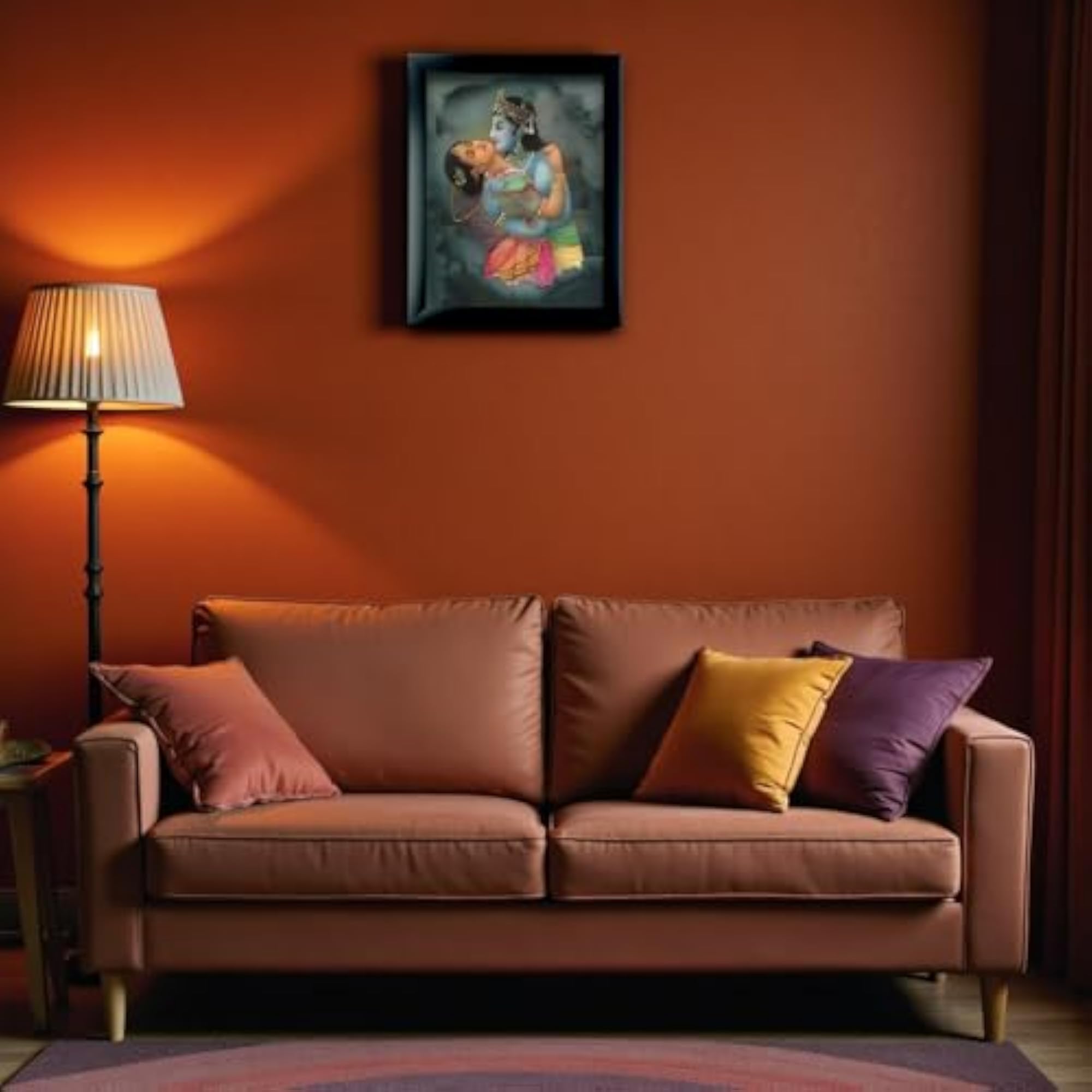 Kamdev with Rati Wall Painting Framed Home Decor