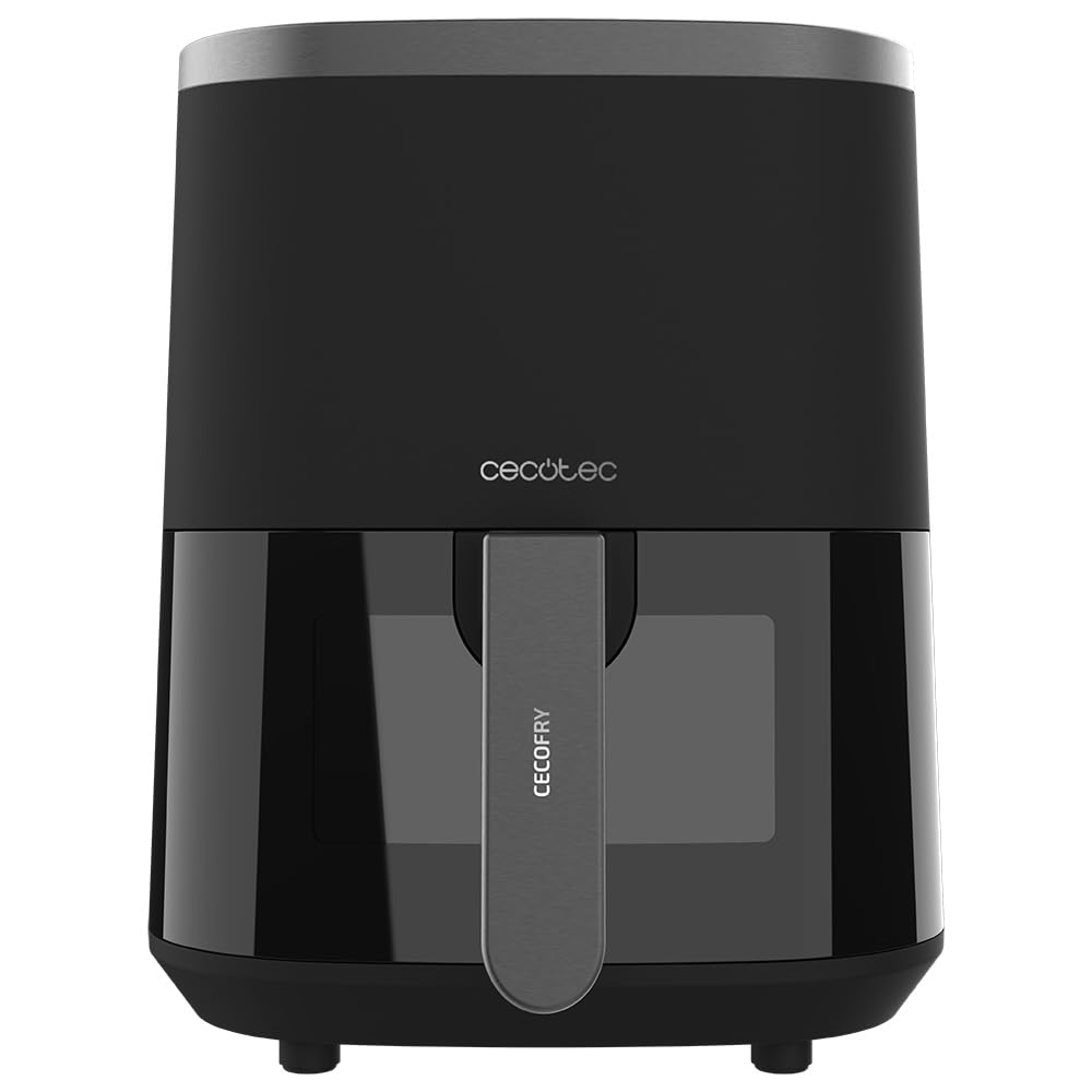 Cecotec Friggitrice ad Aria Cecofry Fantastik Window 4000. Air Fryer Air Fryer. 1400 W, Capacità 4 L, 9 Menu, Controllo Tattile, Tecnologia Perfectcoo, Tempo Regolabile 80-200ºc, 0-60 Minuti