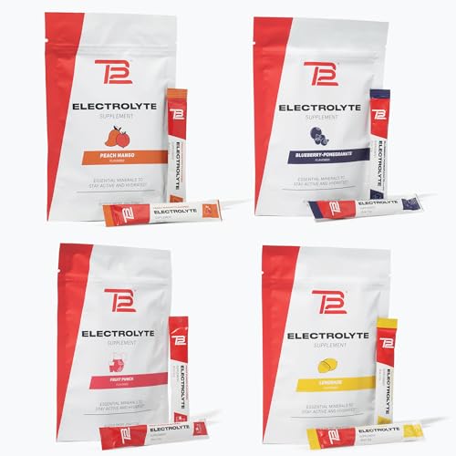 TB12 Electrolyte Powder for Fast Hydration by Tom Brady, 4-Pack