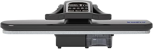 Prensa de vapor de planchado compacta de 3 colores con múltiples ajustes de tela y función de ráfaga de vapor (pantalla táctil blanca)