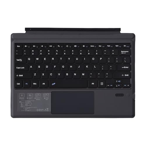 Funda con teclado árabe Surface Pro 8 9 10 X táctil retroiluminada led