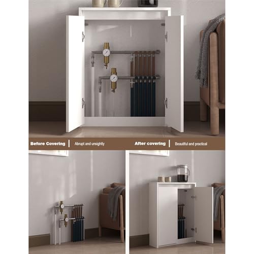 Oculta radiadores con el mueble de suelo para bano y estante para gabinete de calefaccion 3