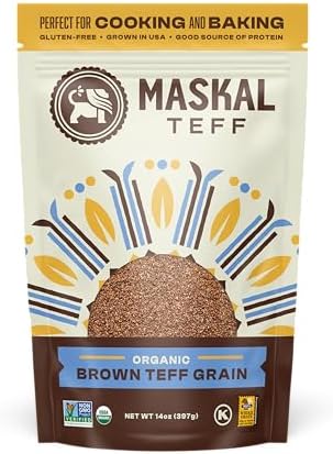 Maskal Teff Organic Brown Teff Grain, 14 Ounce