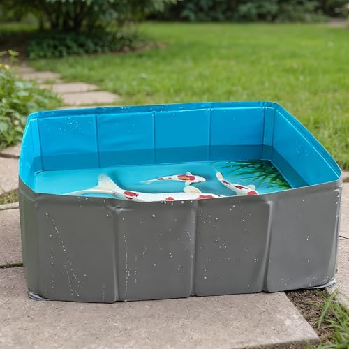 Piscine chat anti coup de chaleur pliable en PVC résistant - 4