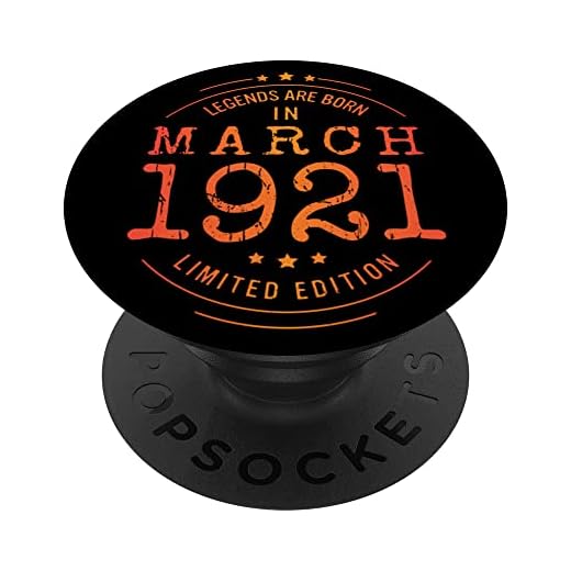 Cumpleaños Marzo 1921 Edición Limitada Regalo February PopSockets PopGrip Intercambiable