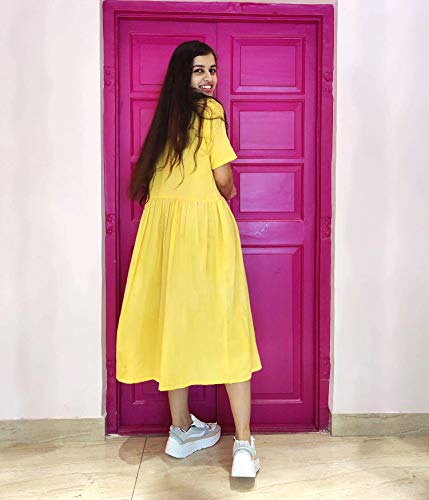yellow cotton dress