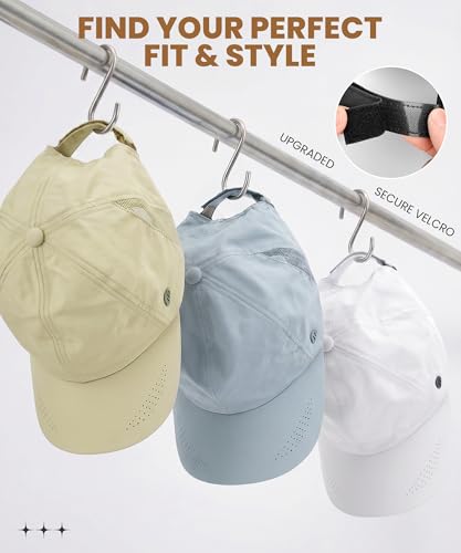 Image of YANIKY Running Hat for Men & Women, UPF 50+ Quick Dry Baseball Cap, Lightweight Breathable Sports Hat for Golf and Tennis