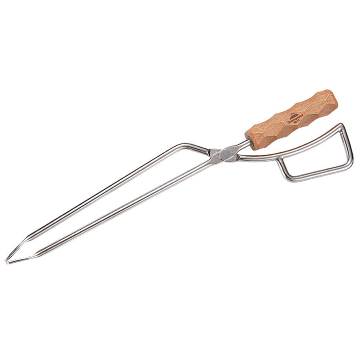 Yardwe Stainless Steel Charcoal Tongs Durable Firewood Clip for Bbq and Fireplace Easy to Clean Grilling Tool for Home and Outdoor Cooking for Parties and Events