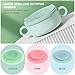 DOITOOL 3pcs Silicone Suction Plate Double Sided Suction Cups Silicone Utensil Rest Sucker Pads for Plate Silicone Grip Dish Suction Cup Plates Plate Bowl Fixing Pad Suction Pads