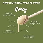 ONEROOT Raw Honey Unpasteurized | Boreal Forest Raw Wildflower Honey | Creamed, 100% Farmed & Packed in Canada | Single Source Pure, Unpasteurized & Unfiltered (500g)