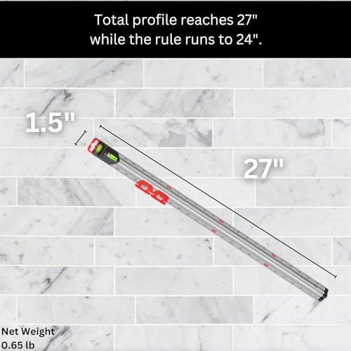 Kapro - 313 Measure Mate - Ultimate Home-Improvement Tool - With Level and Ruler - Features Sliding Markers and Knife Guide - Includes Nail Gripper and Drill Bit Gauge - 24 Inch thumbnail 8